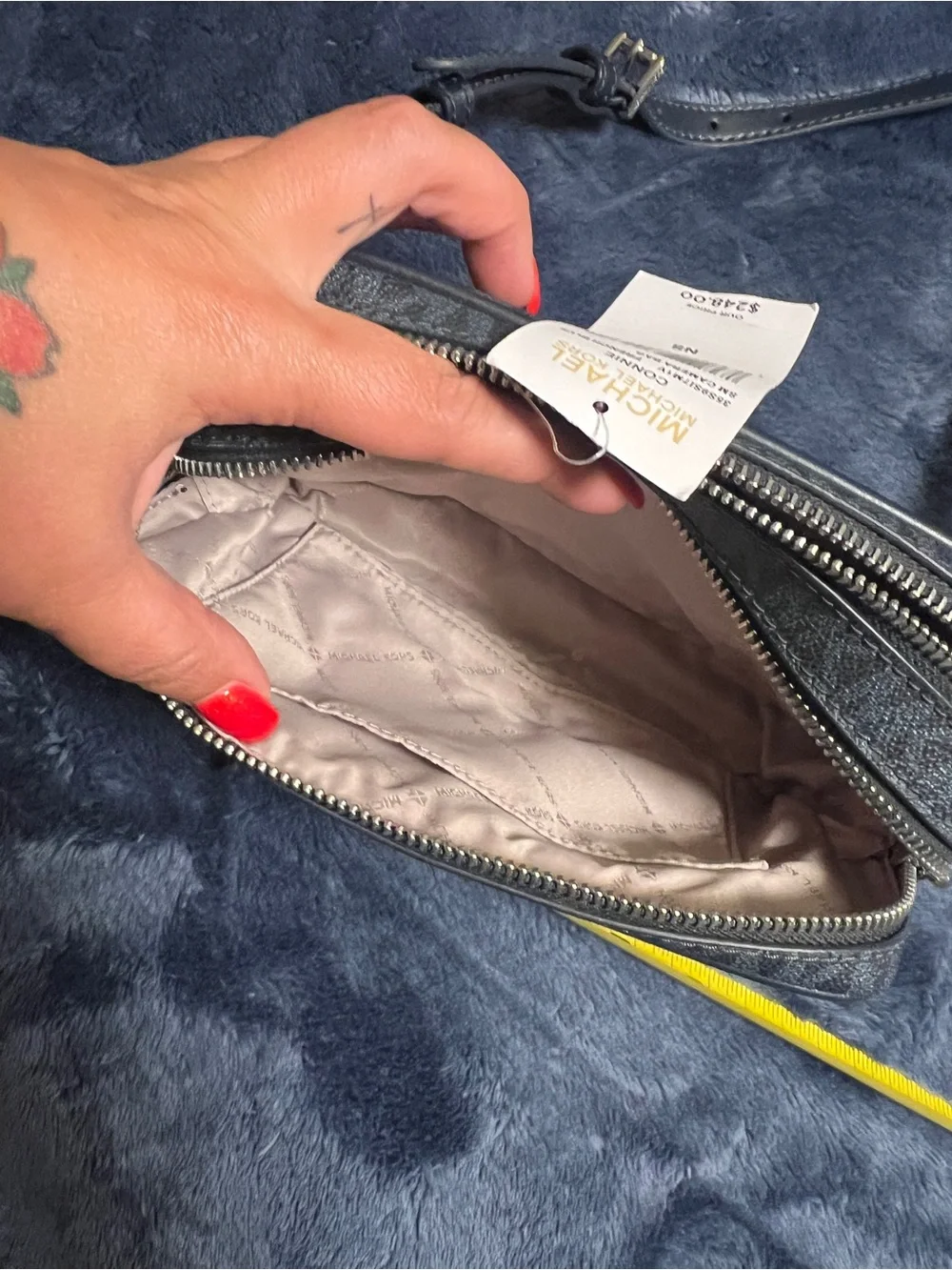 Michael Kors blue ombré Signature Crossbody Bag